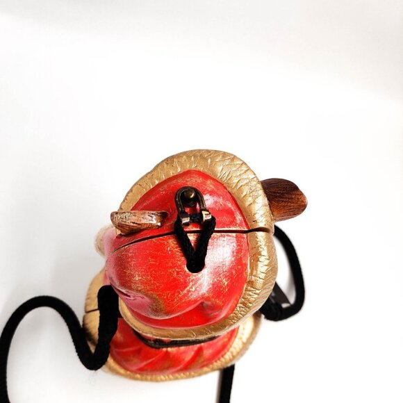 Timmy Woods Santa Dog Yorkie Limited Edition Miniaudiere Bag - Picture 8 of 10